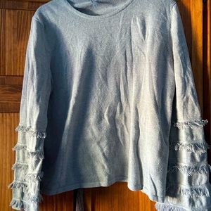 Vineyard Vines Sweater with Ruffle Sleeves. Size XL